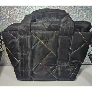 LUG Dory Mini Rainbow Pride Quilted Crossbody Puffer Bag Tote Bag Purse - NWOT